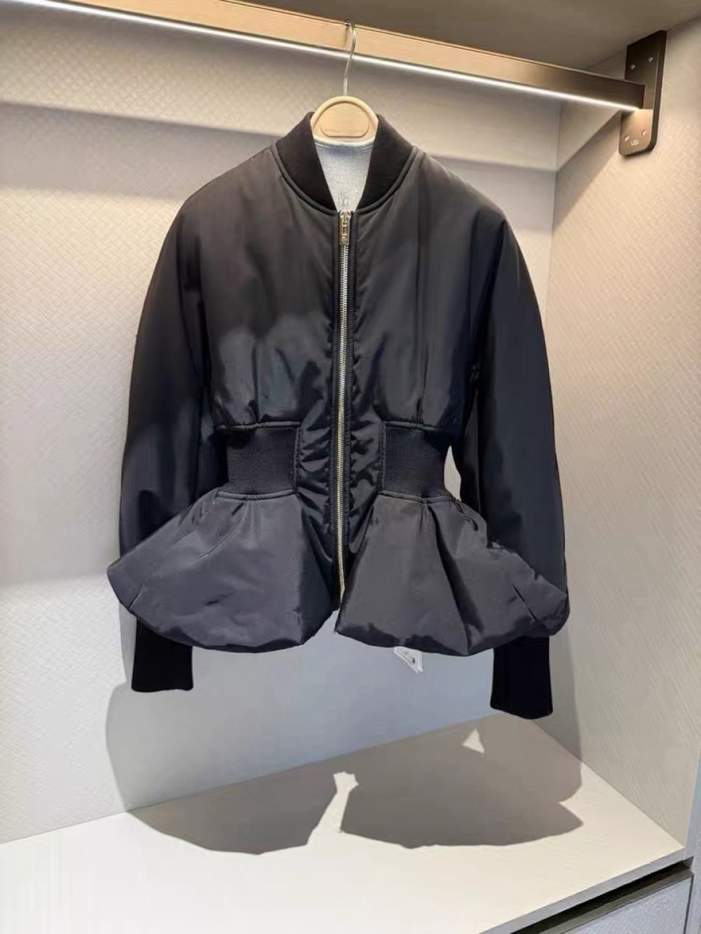 🖤 ALAIA Peplum Waisted Bomber Jacket